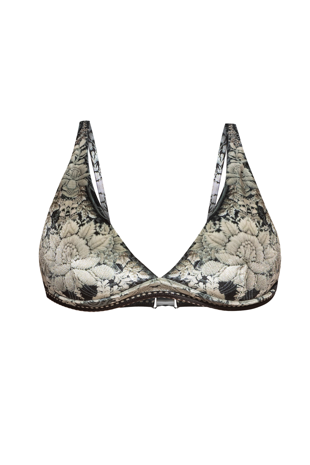 TRIANGLE VELVET BIKINI TOP – FROZEN LOTUS