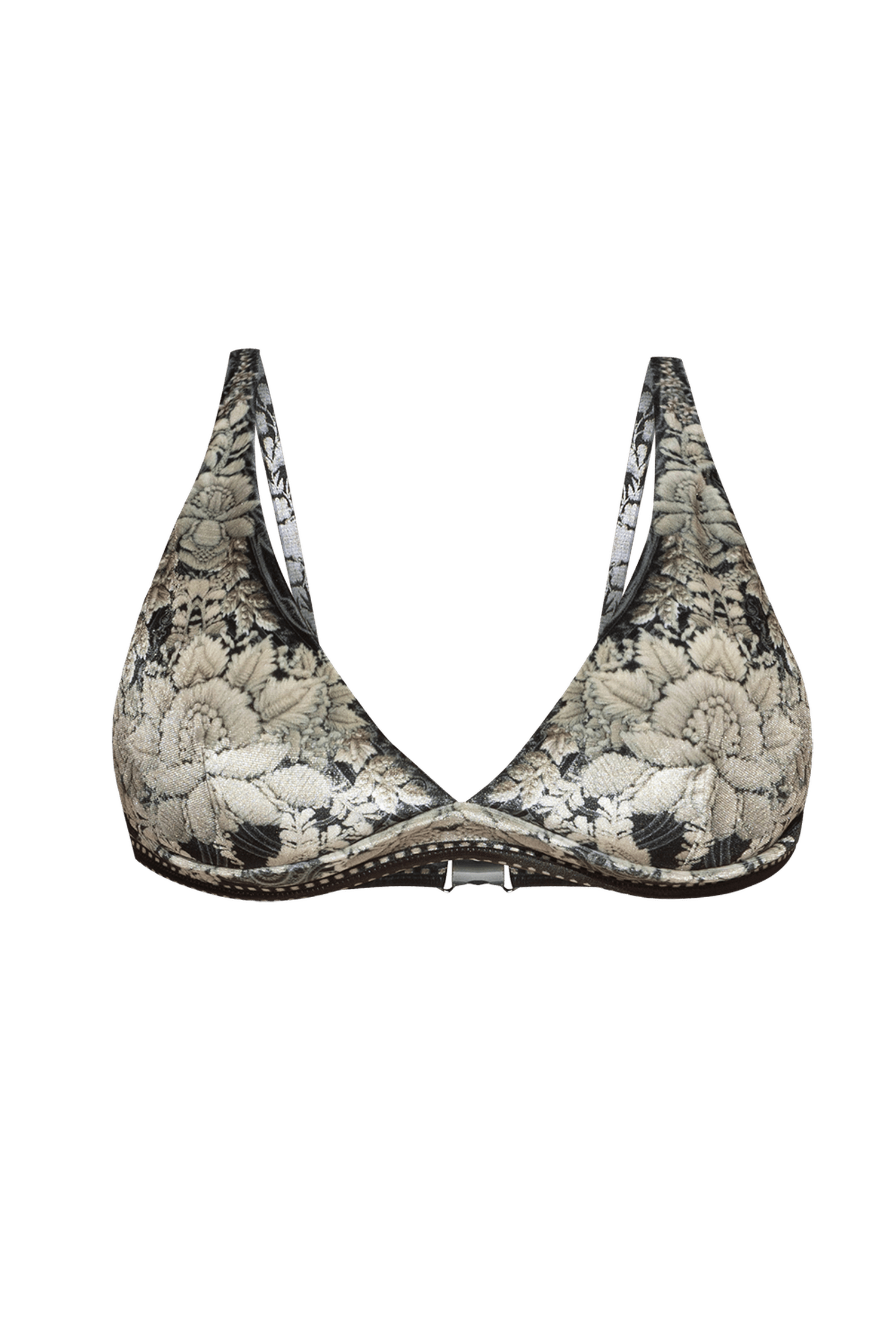TRIANGLE VELVET BIKINI TOP – FROZEN LOTUS