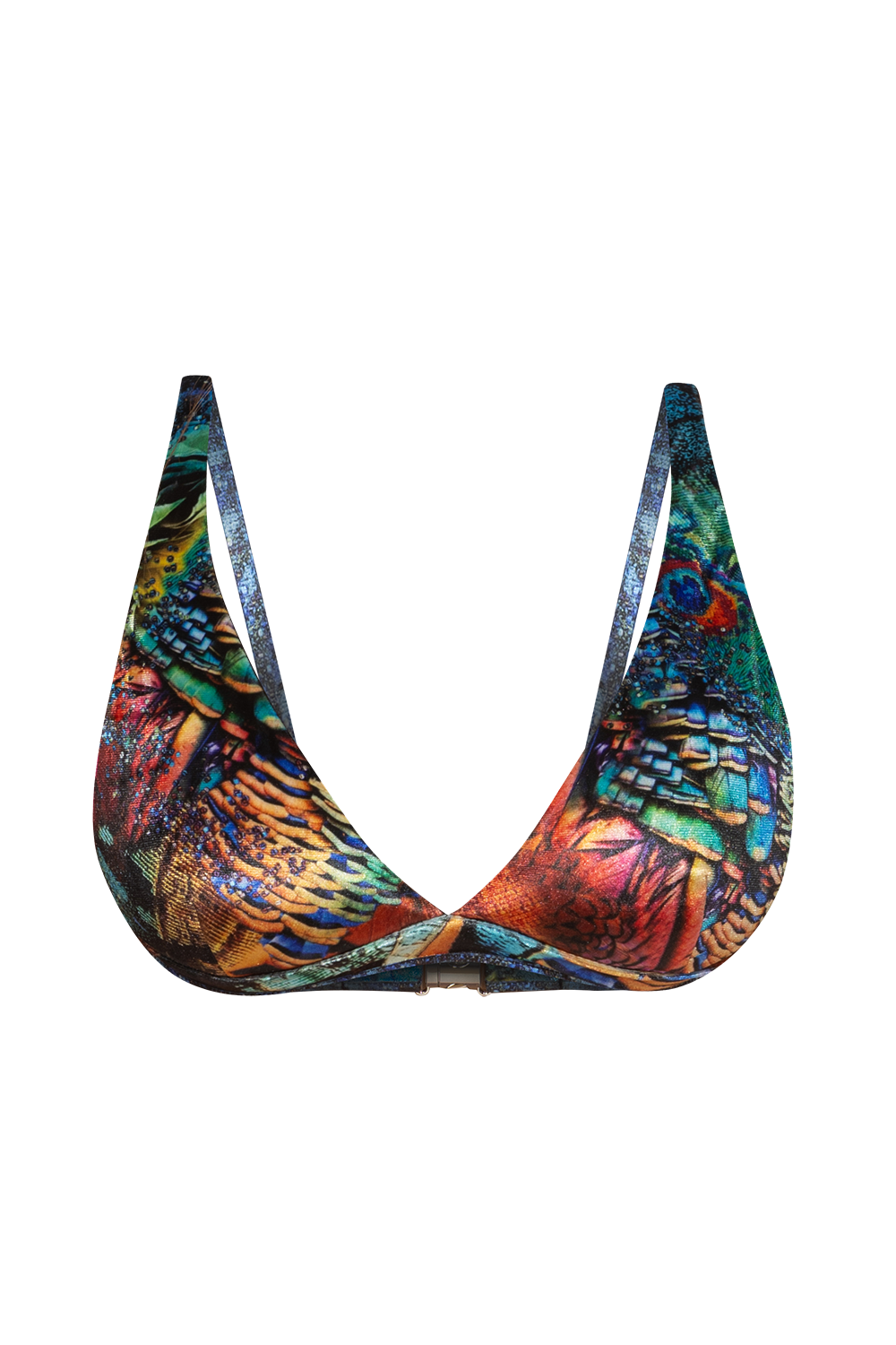 TRIANGLE TOP IN VELVET - AMAZONIA