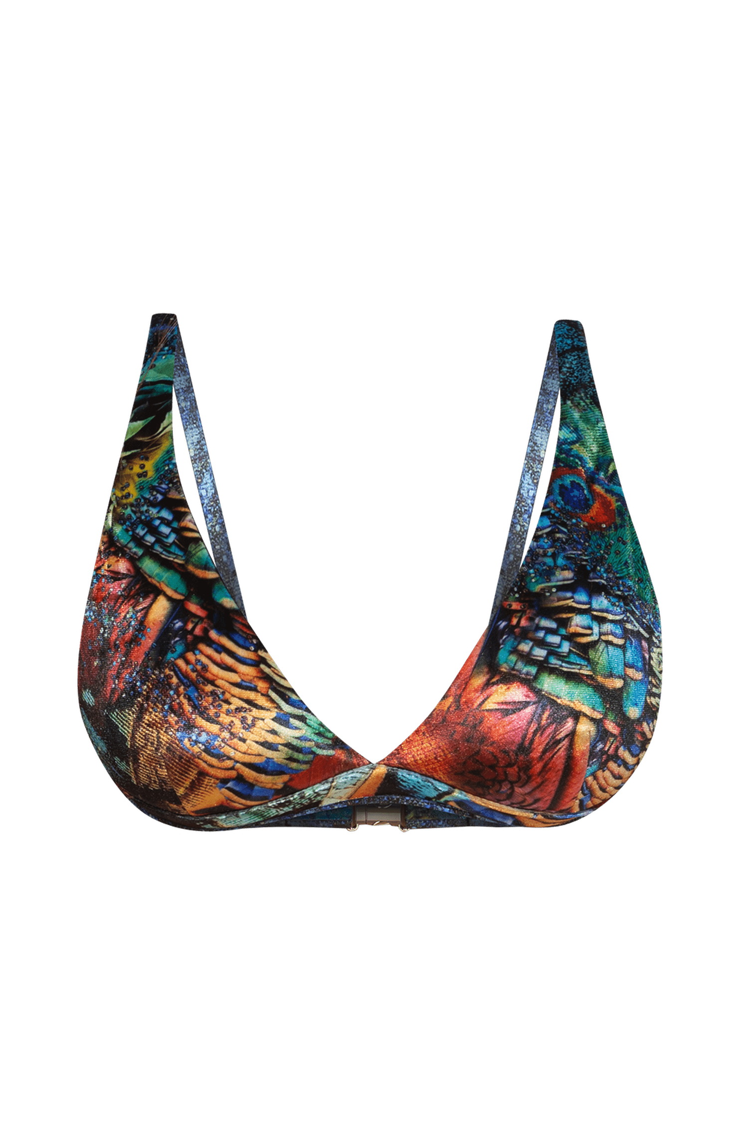 TOP TRIANGLE EN VELOURS - AMAZONIA