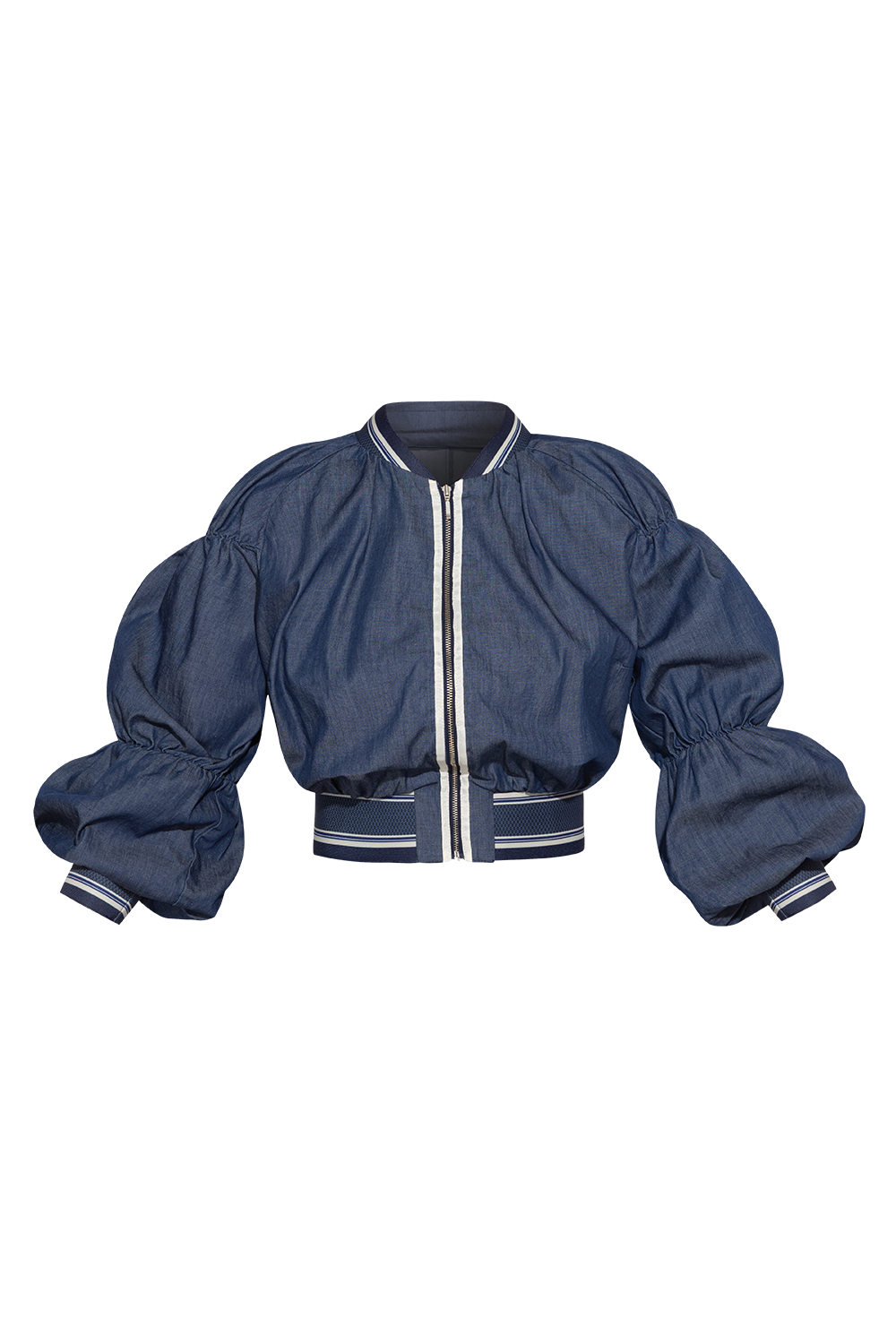 DENIM BOMBER JACKET - ESSENTIALS