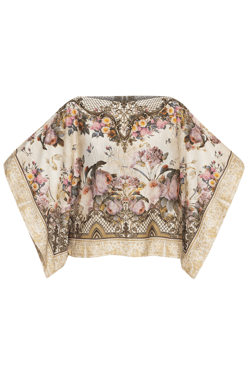 BLOUSE AMPLE - FLEURS BAROQUES
