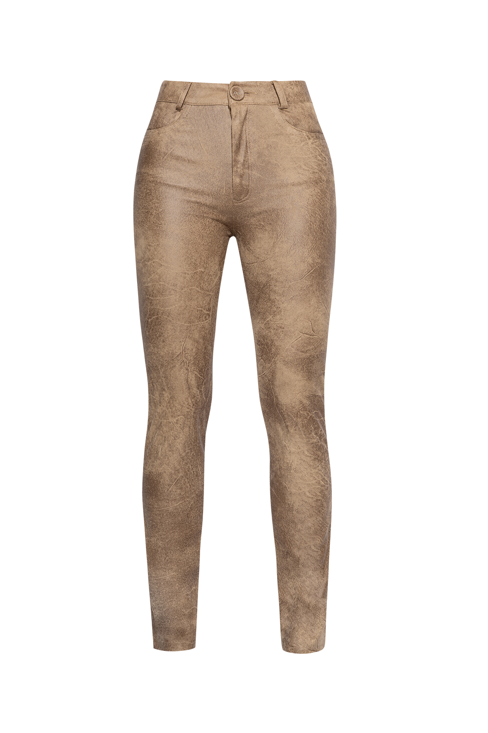 SKINNY 5-POCKET PANTS IN CAPPUCCINO - ESSENTIALS