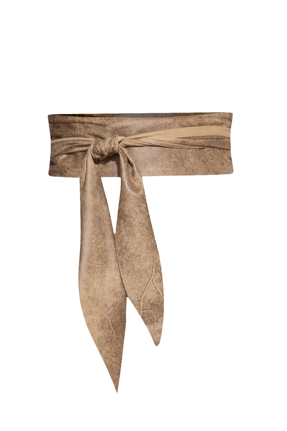 WRAP-STYLE BELT - SUEDE-LIKE IMITATION IN CAPPUCCINO - ESSENTIALS