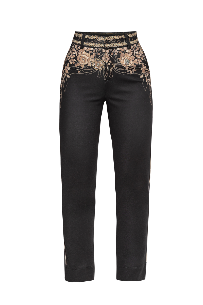 PANTALONS CLASSIQUES - ROSES DORÉES