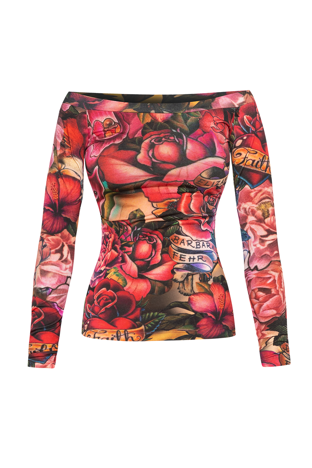 OFF-SHOULDER BLOUSE - TATTOO STAR