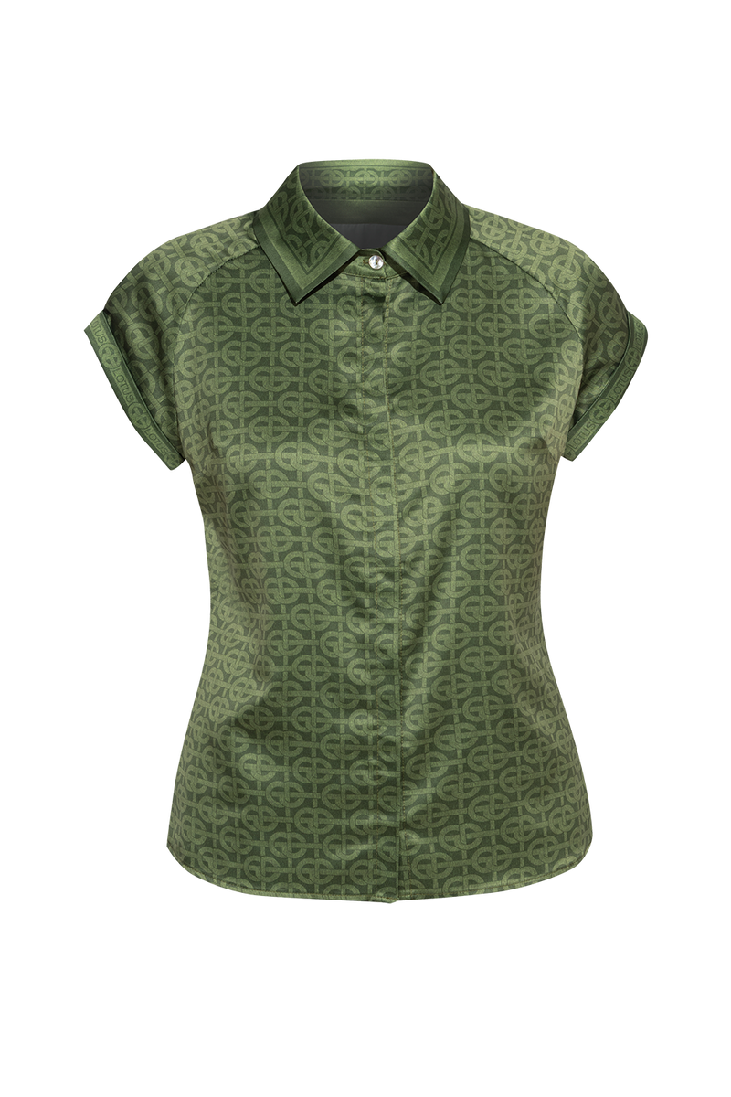 RAGLAN SLEEVE SHIRT - EMERALD GREEN LOGO