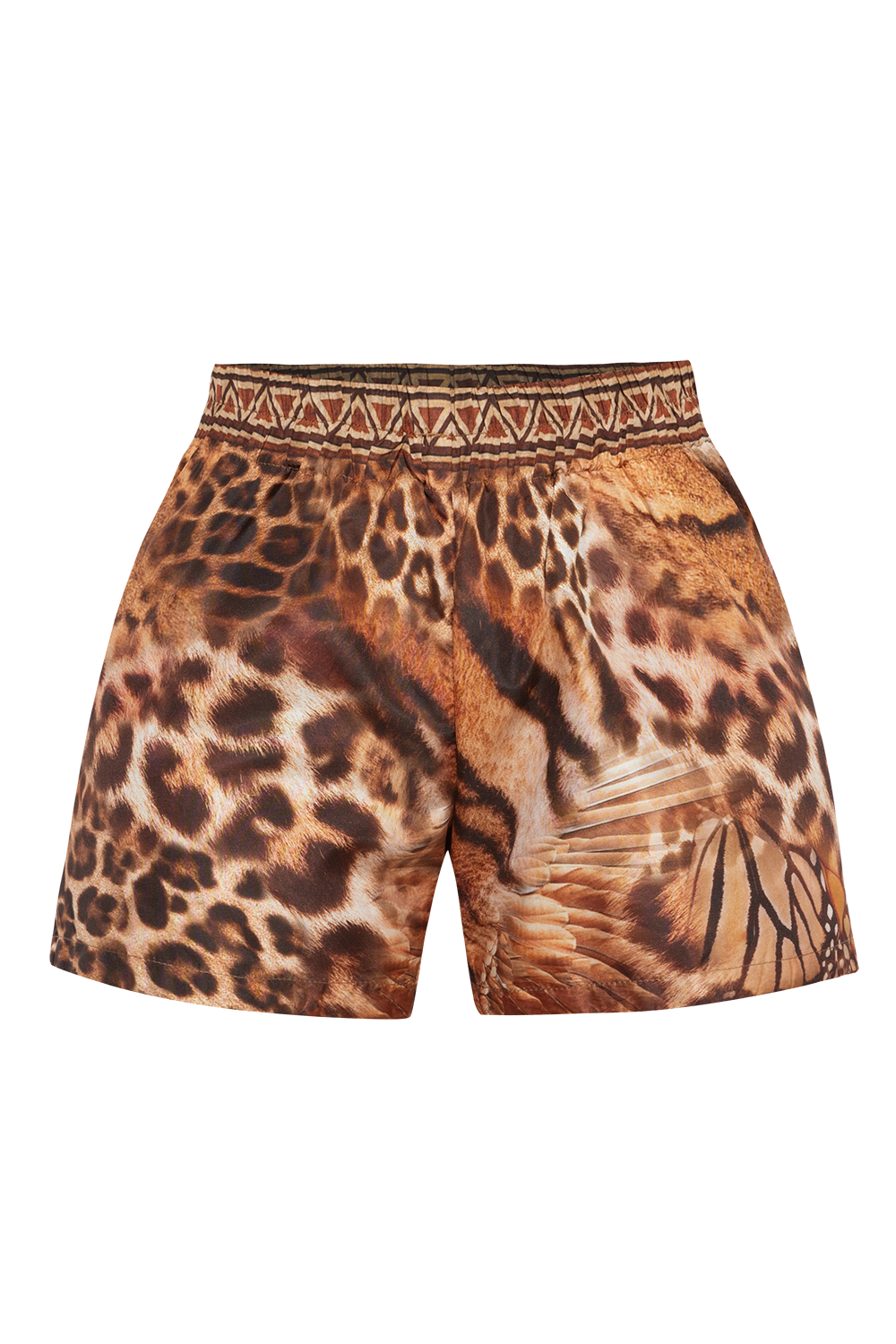 SATIN VISCOSE SHORTS - LEO SAND