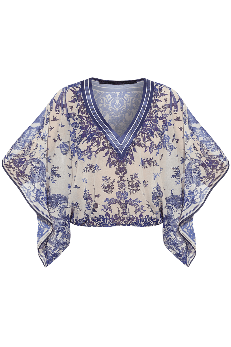 SILK COTTON TUNIC - ASIA SKY