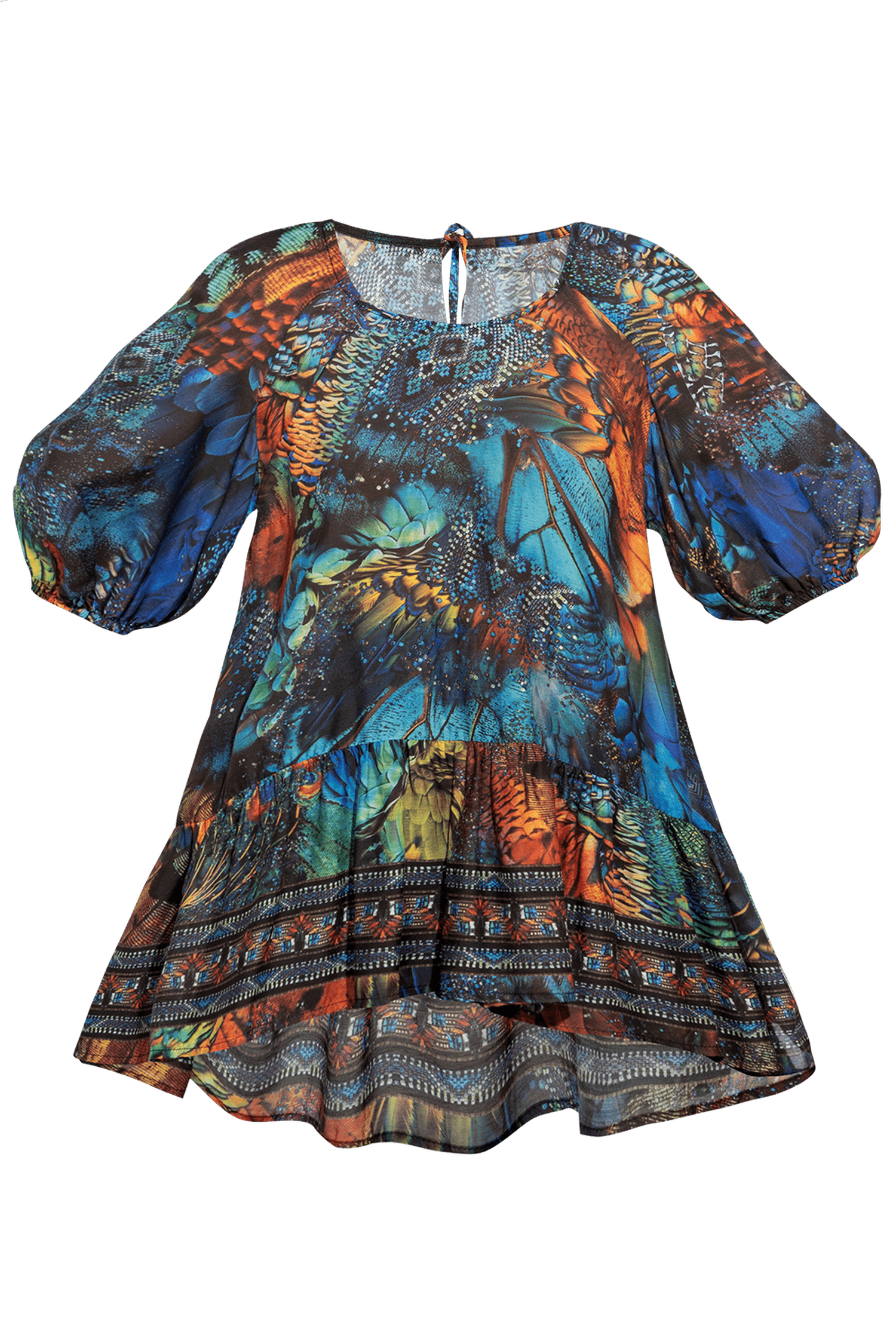 LOOSE VISCOSE AND SILK SHIRT - AMAZONIA