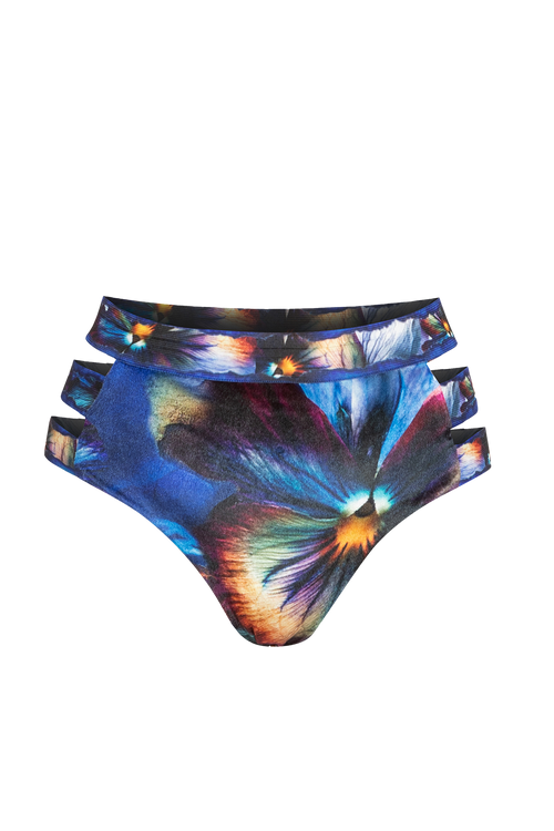 VELVET BIKINI-STYLE BOTTOM - VIOLET JIORO ДОЛНИЩЕ НА БАНСКИ ОТ КАДИФЕ ТИП БИКИНИ - VIOLET JIORO