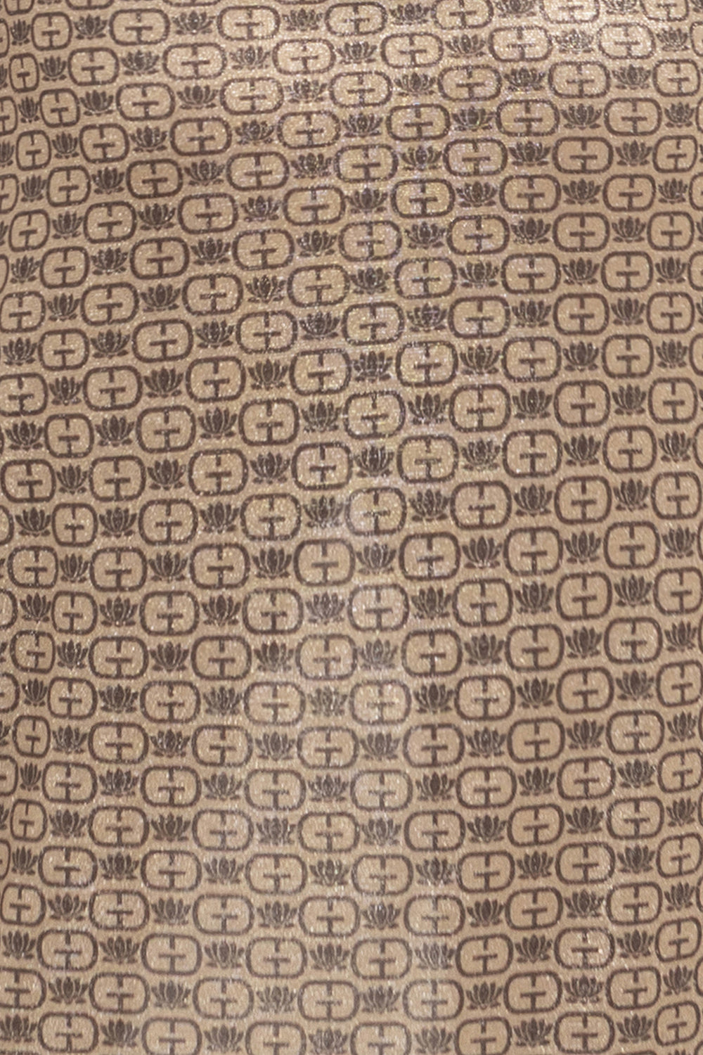 ASYMMETRIC LUREX DRESS WITH KNOT DETAIL AND FRONT DRAWSTRING - DARK BROWN LOGO