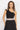 ASYMMETRICAL RIBBED TANK TOP IN BLACK WITH ELASTIC STRAP BAROQUE PEARL - ESSENTIALS JIORO АСИМЕТРИЧЕН РИПСЕН ТОП В ЧЕРНО С ЛАСТИЧНА ПРЕЗРАМКА BAROQUE PEARL - ESSENTIALS JIORO