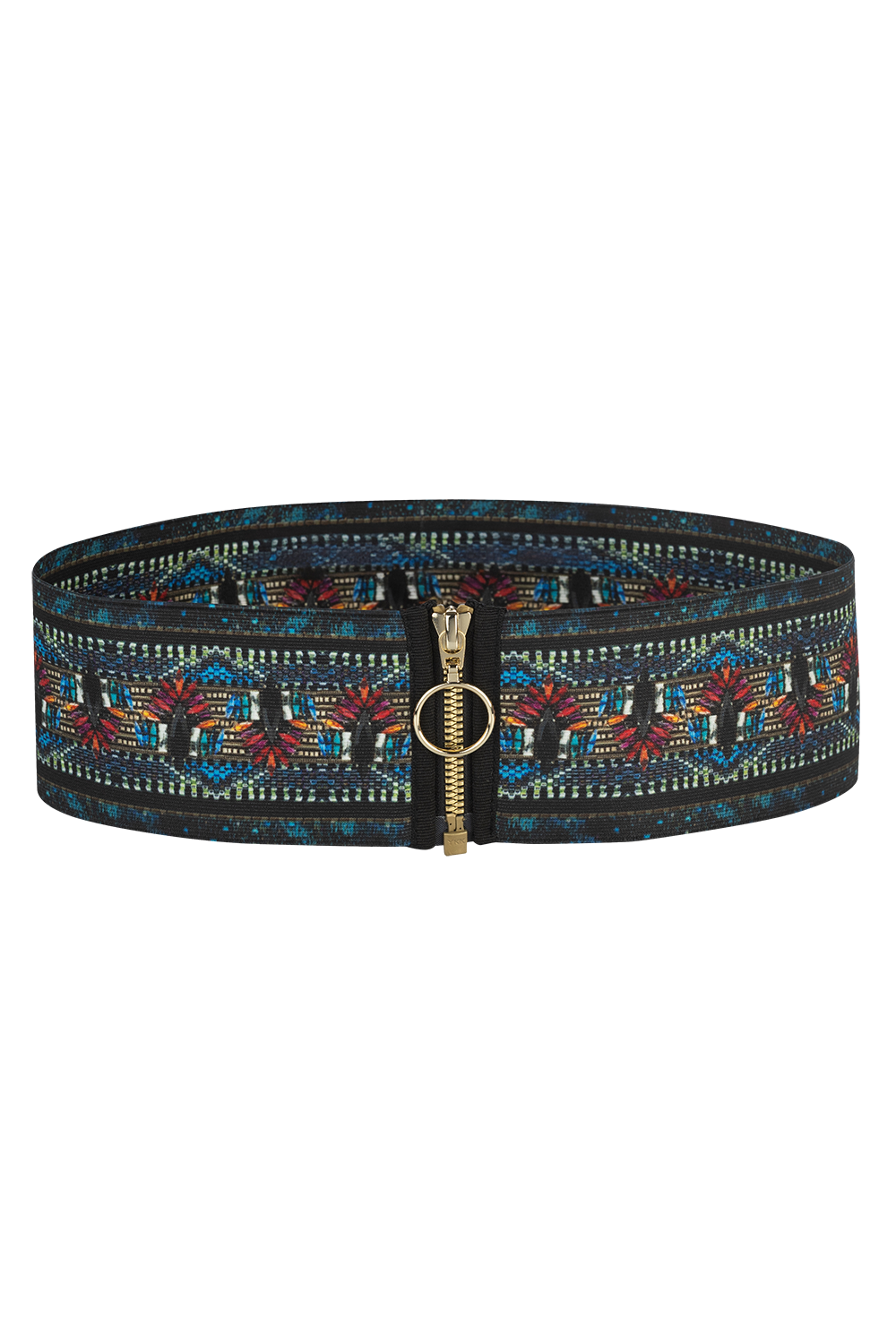 ELASTIC WIDE BELT WITH ZIPPER - AMAZONIA