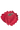 Petite broche rose cyclamen aspect daim
